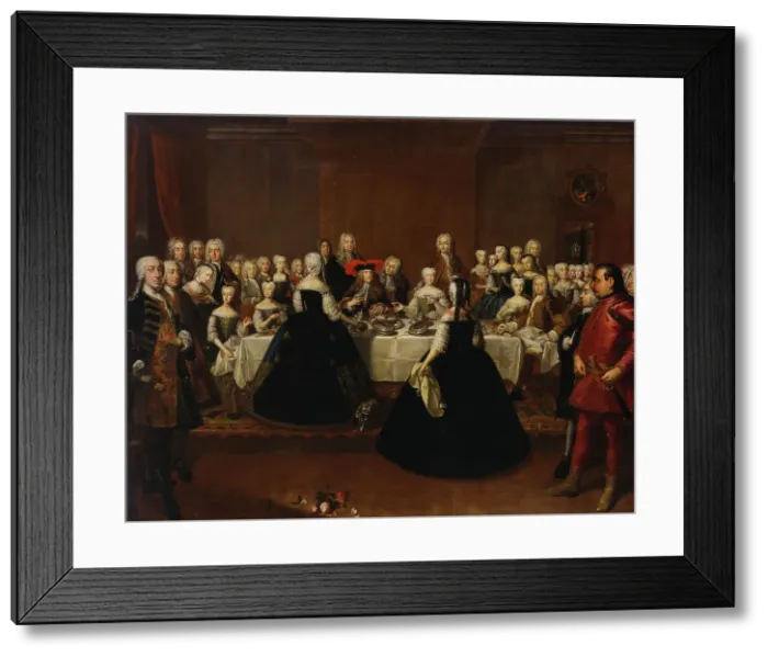Framed Print : Banquet at the Court of Vienna En grand couvert, 1734. Creator: Johan Lundberg. Banquet at the Court of Vienna En grand couvert, 1734. Creator: Johan Lundberg Framed Print : Banquet at the Court of Vienna En grand couvert, 1734. Creator: Johan Lundberg. Banquet at the Court of Vienna En grand couvert, 1734. Creator: Johan Lundberg