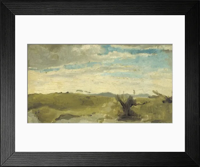 Framed Print : View in the Dunes near Dekkersduin, The Hague, c.1875-c.1885. Creator: George Hendrik Breitner Framed Print : View in the Dunes near Dekkersduin, The Hague, c.1875-c.1885. Creator: George Hendrik Breitner