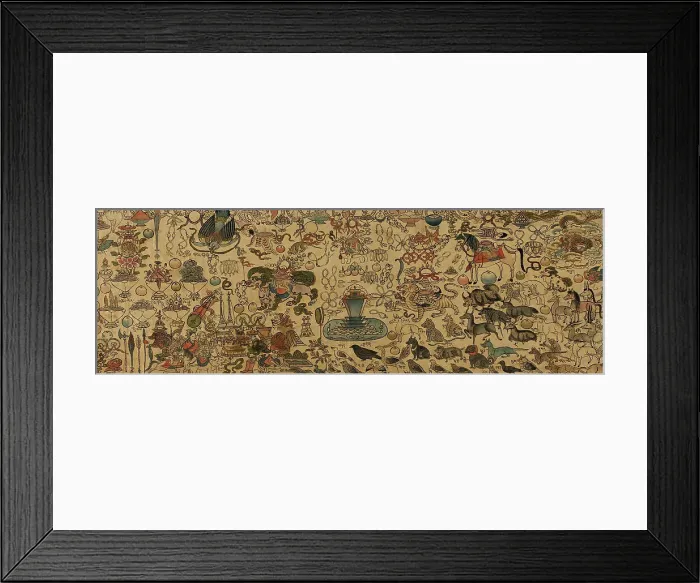 Framed Print : Offerings to Mahakala, c19th century. Creator: Anon