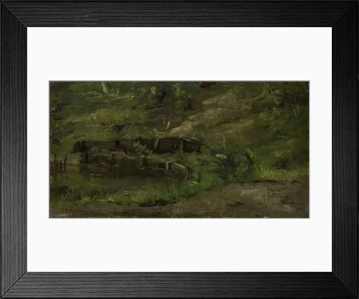 Framed Print : Meadow Landscape, c.1880-c.1923. Creator: George Hendrik Breitner Framed Print : Meadow Landscape, c.1880-c.1923. Creator: George Hendrik Breitner