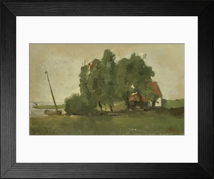 Framed Print : Farmstead, c.1880-c.1923. Creator: George Hendrik Breitner Framed Print : Farmstead, c.1880-c.1923. Creator: George Hendrik Breitner