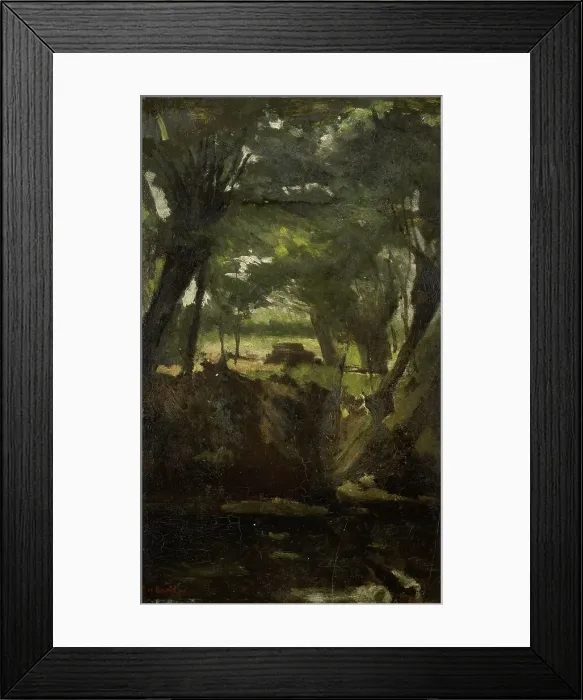 Framed Print : View in the Woods, c.1880-c.1923. Creator: George Hendrik Breitner Framed Print : View in the Woods, c.1880-c.1923. Creator: George Hendrik Breitner