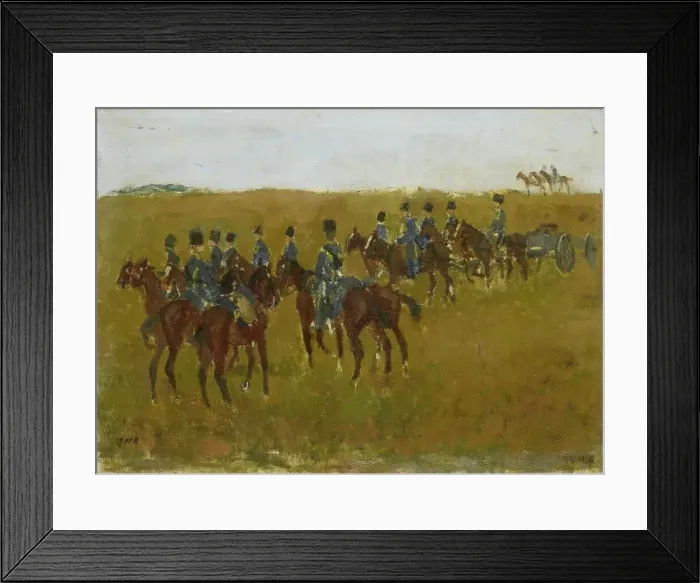 Framed Print : Artillery on Maneuver, c.1880-c.1923. Creator: George Hendrik Breitner Framed Print : Artillery on Maneuver, c.1880-c.1923. Creator: George Hendrik Breitner