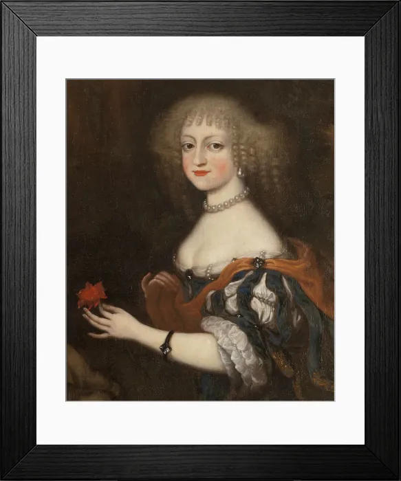 Framed Print : Fredrika Amalia, 1649-1704, Princess of Denmark, Duchess of Holstein-Gottorp, c.1670. Creator: Jurgen Ovens Framed Print : Fredrika Amalia, 1649-1704, Princess of Denmark, Duchess of Holstein-Gottorp, c.1670. Creator: Jurgen Ovens