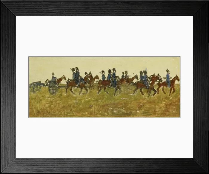 Framed Print : Hussars on Maneuver, c.1880-c.1923. Creator: George Hendrik Breitner Framed Print : Hussars on Maneuver, c.1880-c.1923. Creator: George Hendrik Breitner