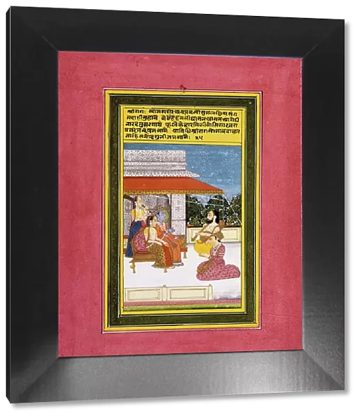 Shri Raga, Folio from a Ragamala (Garland of Melodies), between c1850 and c1900. Creator: Unknown