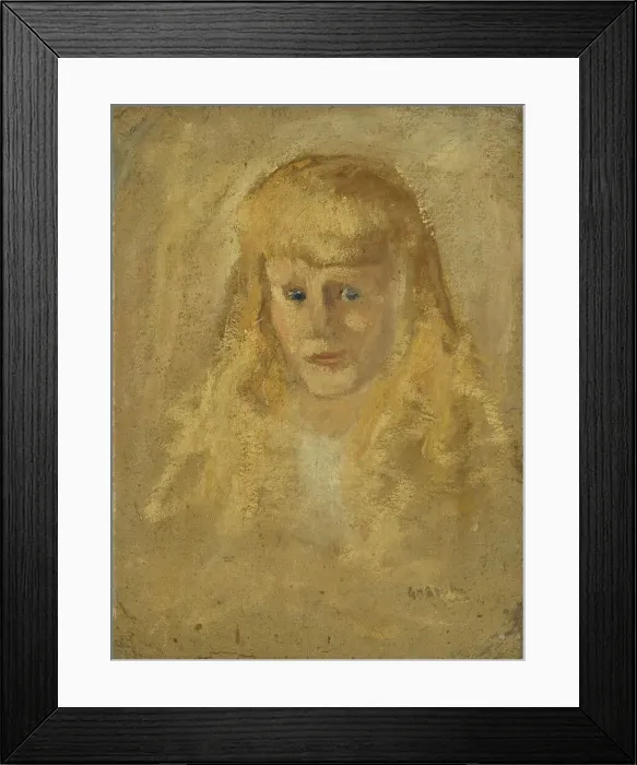 Framed Print : Marie Anne Henriette Breitner (geb.1882-06-14), the Painter's Half-sister, c.1890-c.1923. Creator: George Hendrik Breitner Framed Print : Marie Anne Henriette Breitner (geb.1882-06-14), the Painter's Half-sister, c.1890-c.1923. Creator: George Hendrik Breitner
