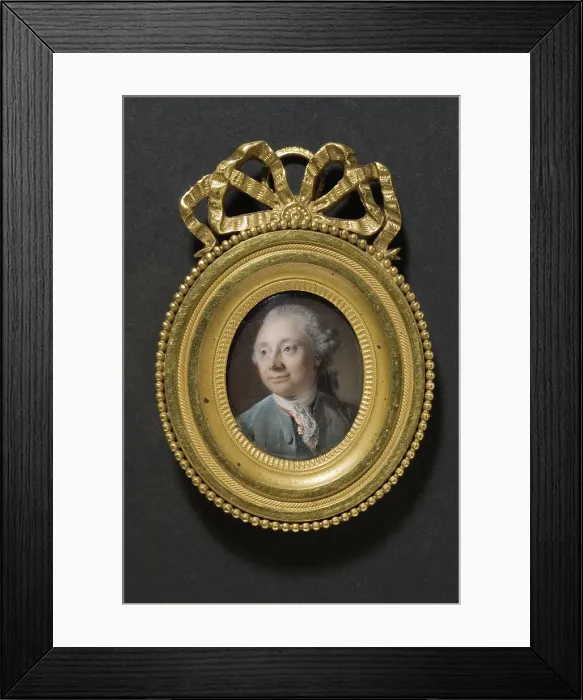 Framed Print : Alexander Roslin (1718-1793), artist, late 18th-early 19th century. Creator: Lie Louis Perin-Salbreux Framed Print : Alexander Roslin (1718-1793), artist, late 18th-early 19th century. Creator: Lie Louis Perin-Salbreux