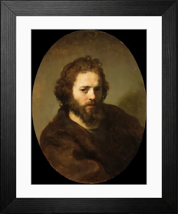 Framed Print : Portrait of a Bearded Man, between c1635 and c1640. Creator: Govaert Flinck Framed Print : Portrait of a Bearded Man, between c1635 and c1640. Creator: Govaert Flinck