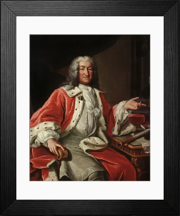 Framed Print : Arvid Bernard Horn of Ekebyholm, 1664-1742, 18th century. Creator: Lorens Pasch the Elder Framed Print : Arvid Bernard Horn of Ekebyholm, 1664-1742, 18th century. Creator: Lorens Pasch the Elder