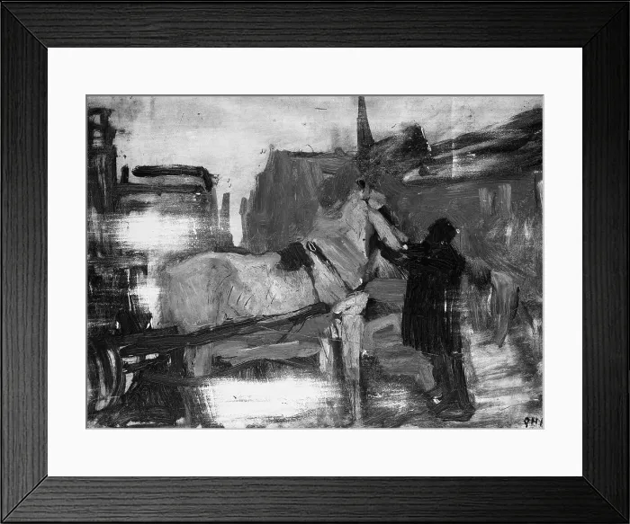 Framed Print : View in Amsterdam, 1880-1923. Creator: George Hendrik Breitner Framed Print : View in Amsterdam, 1880-1923. Creator: George Hendrik Breitner