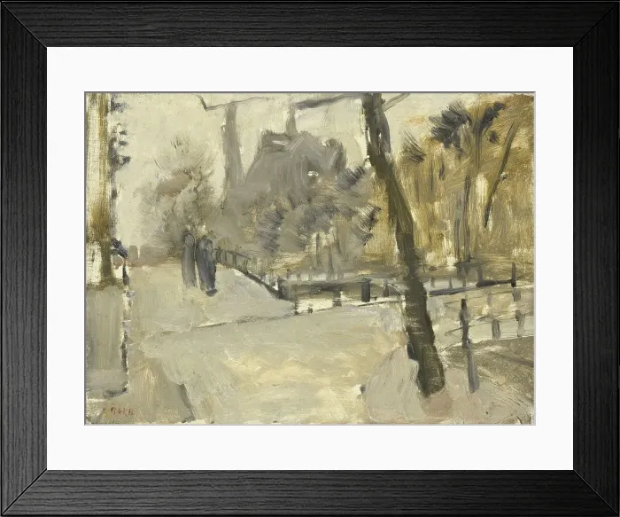 Framed Print : The Leidsegracht, Amsterdam, c.1880-c.1923. Creator: George Hendrik Breitner Framed Print : The Leidsegracht, Amsterdam, c.1880-c.1923. Creator: George Hendrik Breitner