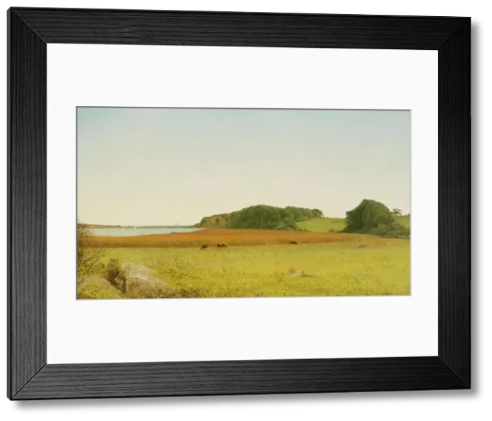 Framed Print : Almy's Pond, Newport, c1860. Creator: John Frederick Kensett Framed Print : Almy's Pond, Newport, c1860. Creator: John Frederick Kensett