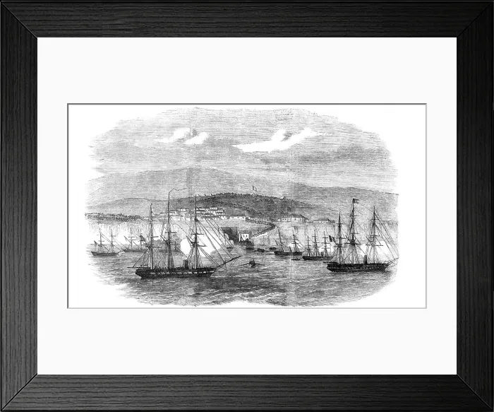 Framed Print : Islay, in Peru, the Head-quarters of General Viranco, 1857. Creator: Unknown Framed Print : Islay, in Peru, the Head-quarters of General Viranco, 1857. Creator: Unknown