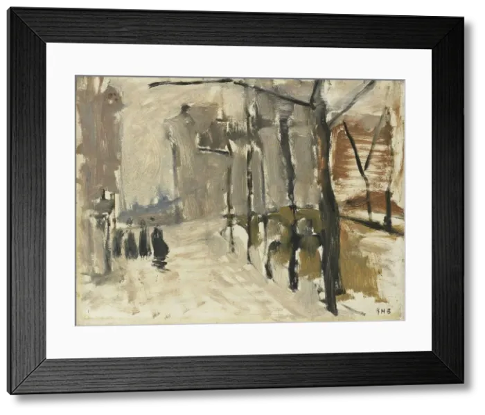 Framed Print : View in the Hague (?), c.1880-c.1923. Creator: George Hendrik Breitner Framed Print : View in the Hague (?), c.1880-c.1923. Creator: George Hendrik Breitner
