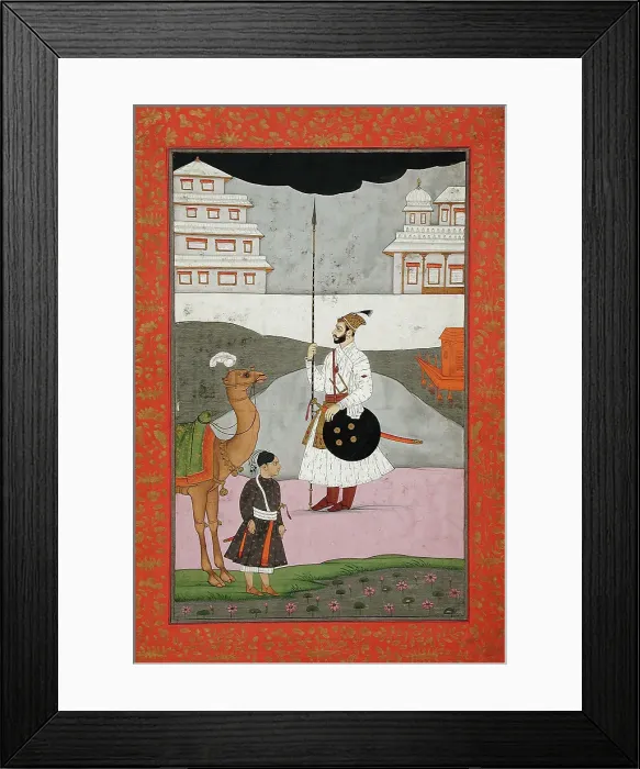 Framed Print : Bhopali Ragini, Folio from a Ragamala (Garland of Melodies), 18th century. Creator: Unknown Framed Print : Bhopali Ragini, Folio from a Ragamala (Garland of Melodies), 18th century. Creator: Unknown