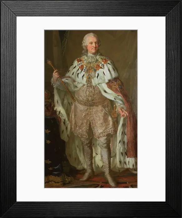 Framed Print : Adolf Fredrik, 1710-1771, King of Sweden, Duke of Holstein-Gottorp, late 18th-early 19th century. Creator: Lorens Pasch the Younger