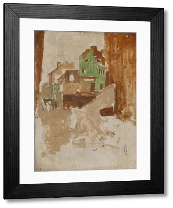 Framed Print : Street in Montmartre, Paris, c.1880-c.1923. Creator: George Hendrik Breitner Framed Print : Street in Montmartre, Paris, c.1880-c.1923. Creator: George Hendrik Breitner