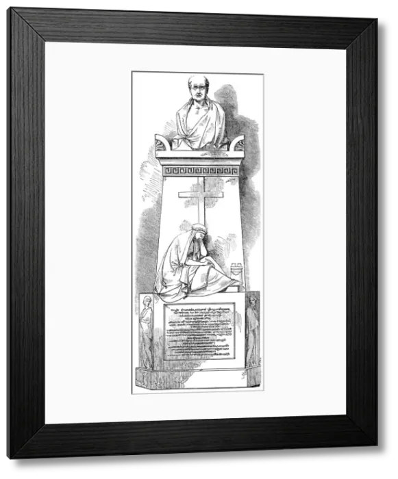 Framed Print : Monument to Sir James Mackintosh, in Westminster Abbey. Theed, sculptor, 1857. Creator: Unknown Framed Print : Monument to Sir James Mackintosh, in Westminster Abbey. Theed, sculptor, 1857. Creator: Unknown