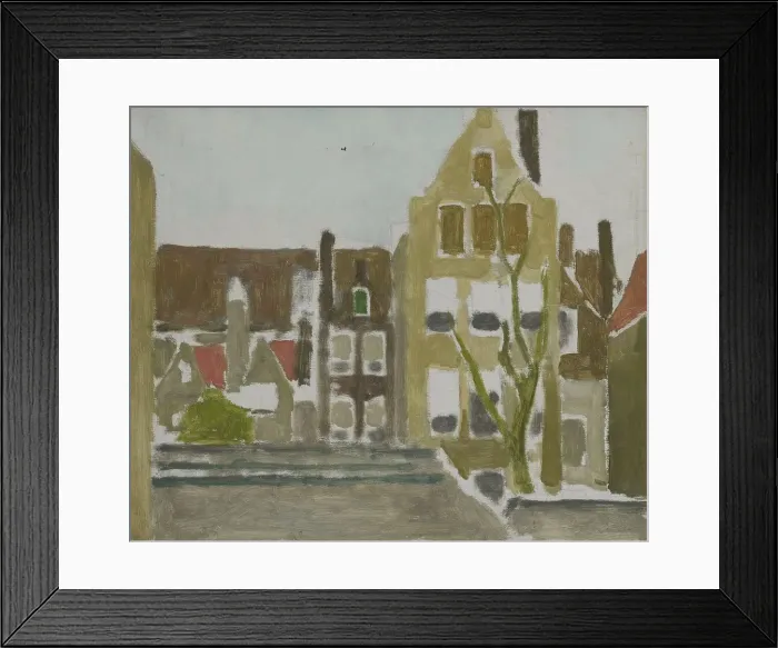 Framed Print : A Group of Houses, c.1880-c.1923. Creator: George Hendrik Breitner Framed Print : A Group of Houses, c.1880-c.1923. Creator: George Hendrik Breitner