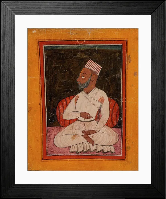 Framed Print : Vrindavan Gosain, c1725. Creator: Unknown Framed Print : Vrindavan Gosain, c1725. Creator: Unknown