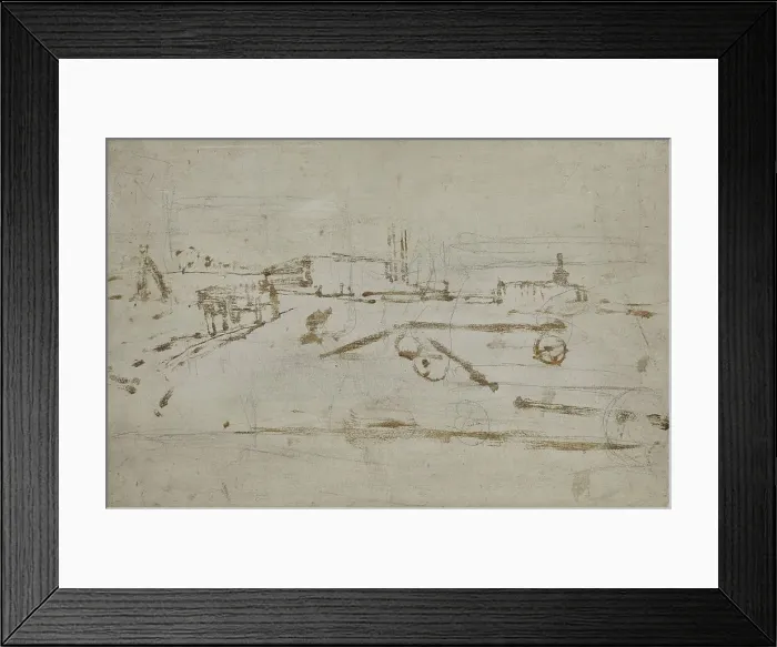 Framed Print : The Edge of a City, 1880-1923. Creator: George Hendrik Breitner Framed Print : The Edge of a City, 1880-1923. Creator: George Hendrik Breitner