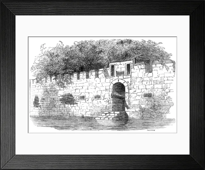 Framed Print : The Breaching Battery, Dutch Folly Fort, 1857. Creator: Unknown