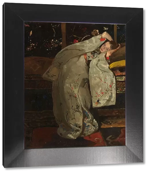 Girl in a White Kimono, 1894. Creator: George Hendrik Breitner