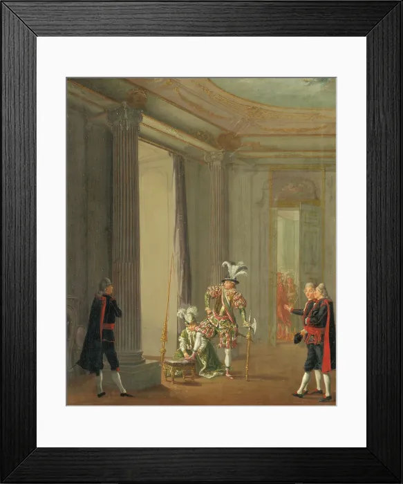 Framed Print : Gustav III, 1746-92, King of Sweden as Meleager, c18th century. Creator: Per Hillestrom Framed Print : Gustav III, 1746-92, King of Sweden as Meleager, c18th century. Creator: Per Hillestrom