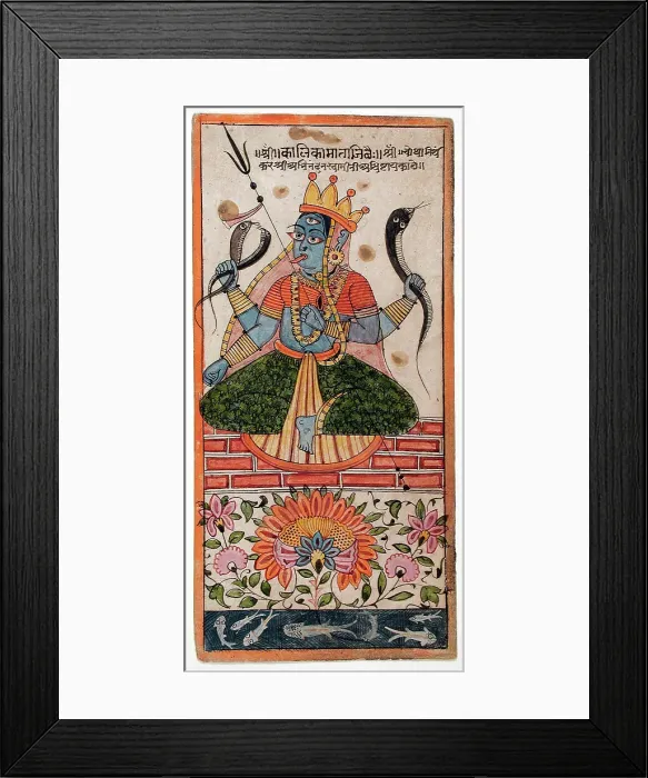 Framed Print : The Goddess Kalika, c1575. Creator: Unknown Framed Print : The Goddess Kalika, c1575. Creator: Unknown