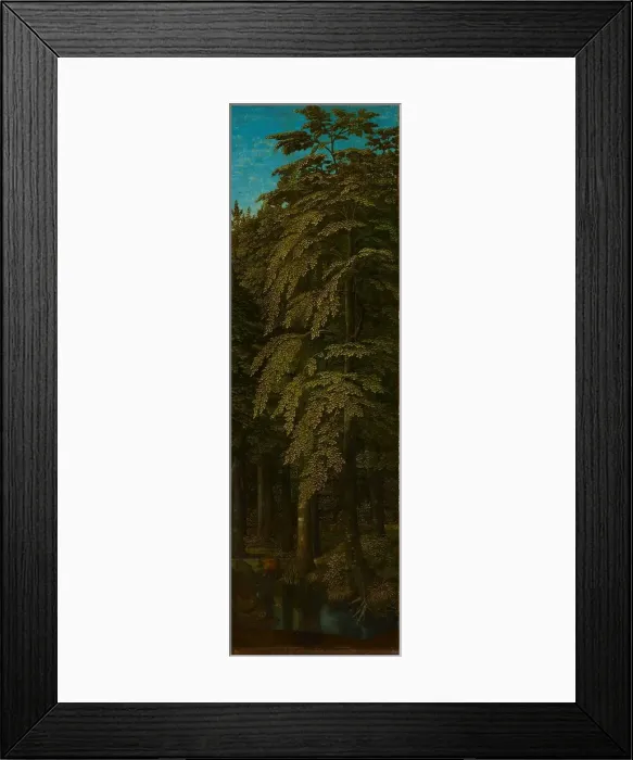 Framed Print : View in a Forest, outer right wing of a triptych, c.1505-c.1515. Creator: Gerard David Framed Print : View in a Forest, outer right wing of a triptych, c.1505-c.1515. Creator: Gerard David