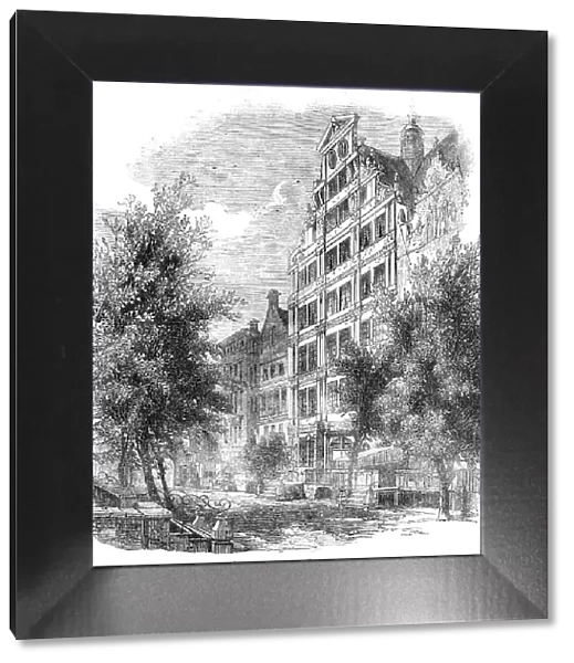 'The English House' in Dantzic, 1857. Creator: Unknown. 'The English House' in Dantzic, 1857. Creator: Unknown