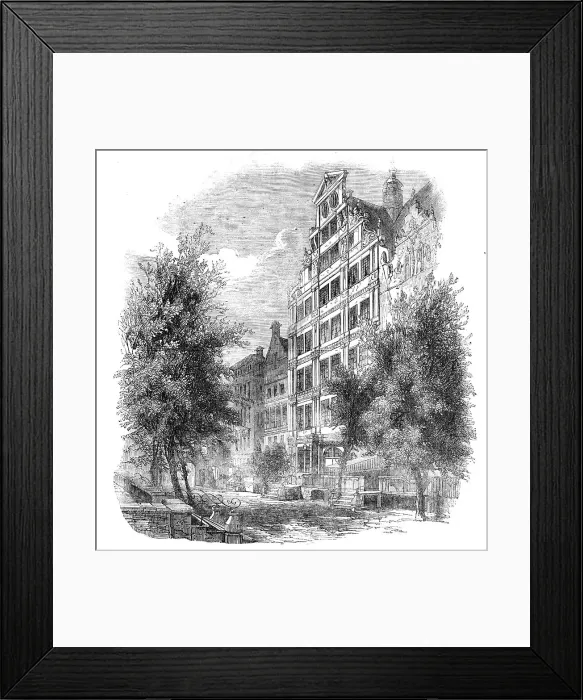 Framed Print : The English House in Dantzic, 1857. Creator: Unknown. The English House in Dantzic, 1857. Creator: Unknown