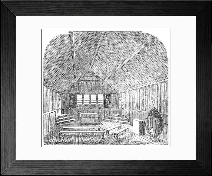 Framed Print : Portable School, 1857. Creator: Unknown Framed Print : Portable School, 1857. Creator: Unknown