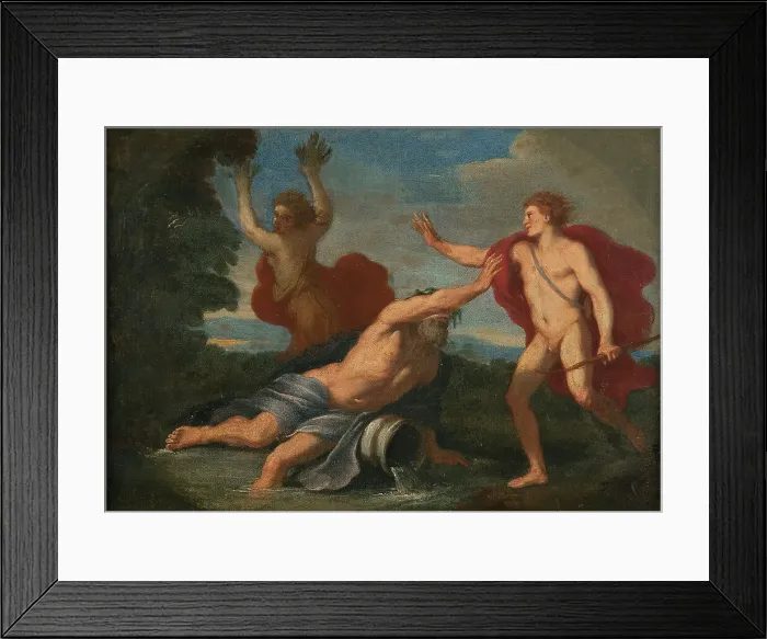 Framed Print : Apollo and Daphne, 18th century. Creator: Placido Costanzi