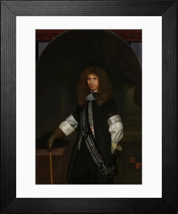 Framed Print : Jacob de Graeff (1642-90). In the Uniform of an Officer, 1670-1681. Creator: Gerard Terborch II Framed Print : Jacob de Graeff (1642-90). In the Uniform of an Officer, 1670-1681. Creator: Gerard Terborch II