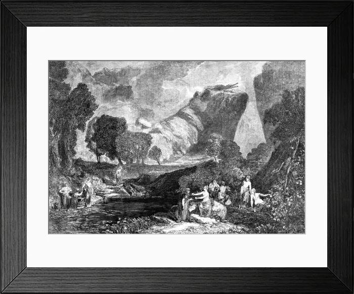 Framed Print : The Goddess of Discord in the Garden of the Hesperides, painted by J.W.M. Turner... 1857. Creator: Henry Duff Linton. The Goddess of Discord in the Garden of the Hesperides, painted by J.W.M. Turner... 1857 Framed Print : The Goddess of Discord in the Garden of the Hesperides, painted by J.W.M. Turner... 1857. Creator: Henry Duff Linton. The Goddess of Discord in the Garden of the Hesperides, painted by J.W.M. Turner... 1857