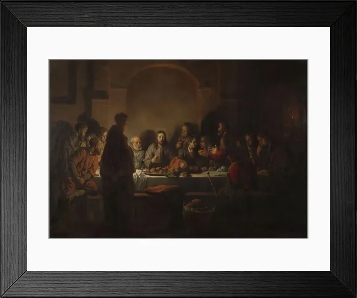 Framed Print : The Last Supper, 1664. Creator: Gerbrand van den Eeckhout Framed Print : The Last Supper, 1664. Creator: Gerbrand van den Eeckhout