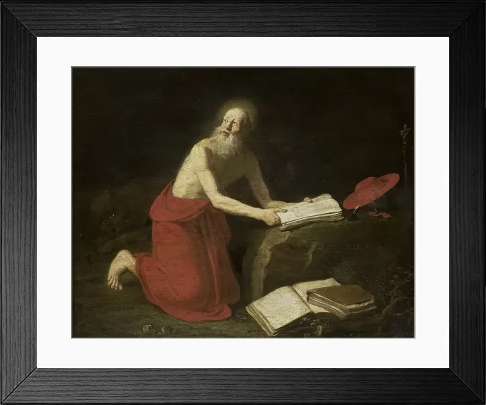 Framed Print : St Jerome, 1667-1682. Creator: Gerrit de Haen Framed Print : St Jerome, 1667-1682. Creator: Gerrit de Haen