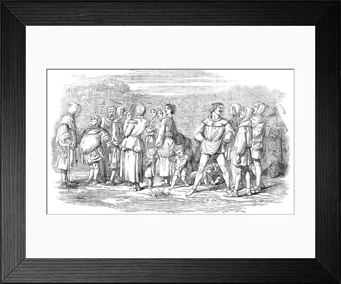 Framed Print : Citizens of London walking in the Pleasant Pastures of Smethefelde, 1857. Creator: Unknown Framed Print : Citizens of London walking in the Pleasant Pastures of Smethefelde, 1857. Creator: Unknown