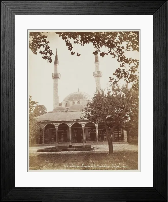Framed Print : Damas Mosquee De La Dervicherie Cekyeh, Syrie # 404, Printed c.1870. Creator: Felix Bonfils Framed Print : Damas Mosquee De La Dervicherie Cekyeh, Syrie # 404, Printed c.1870. Creator: Felix Bonfils