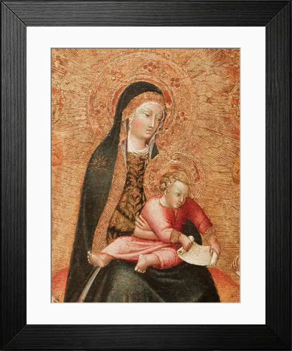Framed Print : The Virgin and Child with Saints and the Annunciation (image 11 of 14), between c.1427 and c.1430. Creator: Giovanni di Paolo Framed Print : The Virgin and Child with Saints and the Annunciation (image 11 of 14), between c.1427 and c.1430. Creator: Giovanni di Paolo