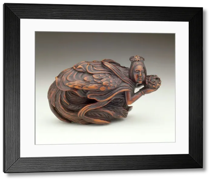 Framed Print : Heavenly Spirit: Karyobinga, early 19th century. Creator: Kyokusen Framed Print : Heavenly Spirit: Karyobinga, early 19th century. Creator: Kyokusen