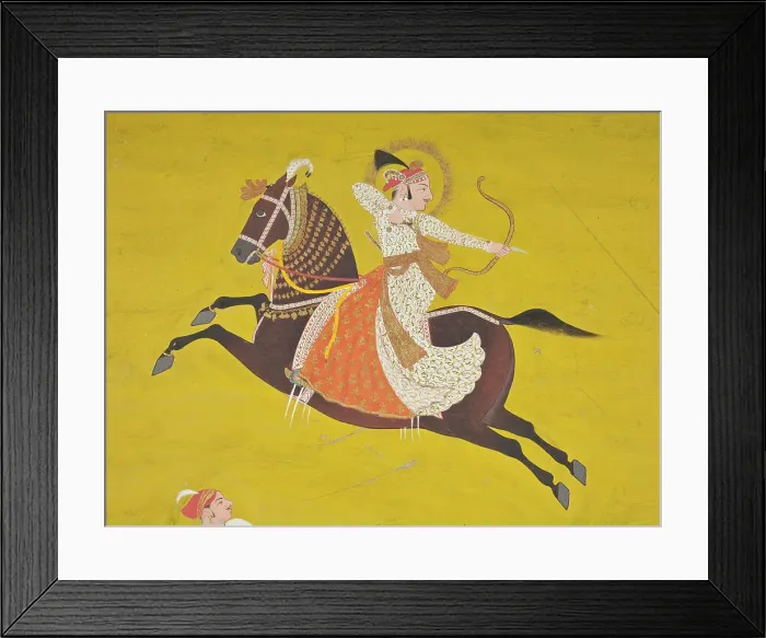 Framed Print : Maharana Ari Singh II (reigned 1761-1773) Displaying His Prowess... between c1761 and c1762. Creator: Unknown Framed Print : Maharana Ari Singh II (reigned 1761-1773) Displaying His Prowess... between c1761 and c1762. Creator: Unknown