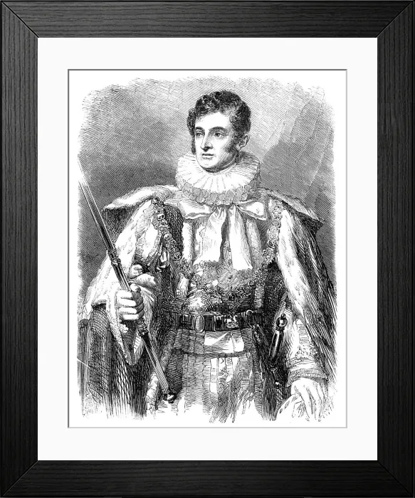 Framed Print : The late Duke of Rutland, K.G. - from the portrait by G. Sanders, 1857. Creators: John Lucas, Samuel Cousins Framed Print : The late Duke of Rutland, K.G. - from the portrait by G. Sanders, 1857. Creators: John Lucas, Samuel Cousins