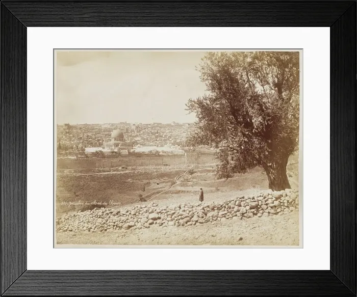 Framed Print : Jerusalem Du Mont Des Oliviers #301, Printed c.1870. Creator: Felix Bonfils Framed Print : Jerusalem Du Mont Des Oliviers #301, Printed c.1870. Creator: Felix Bonfils