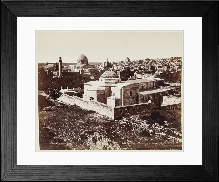 Framed Print : Eglis St. Anne, vue Generale De Jerusalem #255, Printed c.1870. Creator: Felix Bonfils