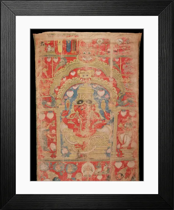 Framed Print : A Vaishnava Scroll, between 1650 and 1700. Creator: Unknown Framed Print : A Vaishnava Scroll, between 1650 and 1700. Creator: Unknown