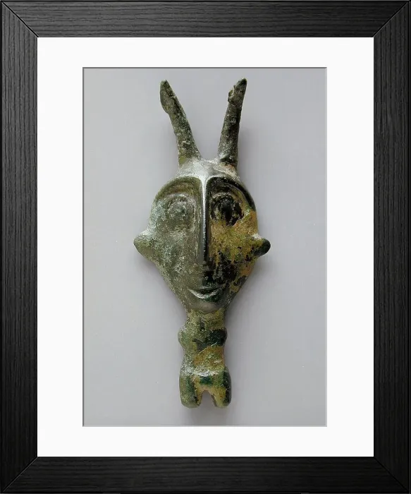 Framed Print : Horned Female Figure, between c.1000 and c.650 B.C.. Creator: Unknown Framed Print : Horned Female Figure, between c.1000 and c.650 B.C.. Creator: Unknown
