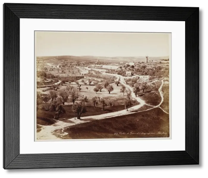 Framed Print : Valle De... Palestine #313, Printed c.1870. Creator: Felix Bonfils Framed Print : Valle De... Palestine #313, Printed c.1870. Creator: Felix Bonfils